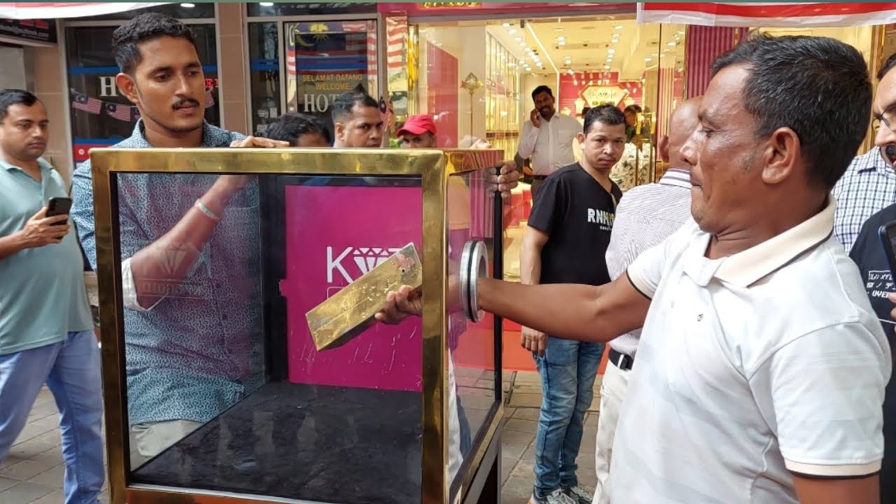 Gold bar challenge Malaysia Kuala Lumpur kvt gold shop 