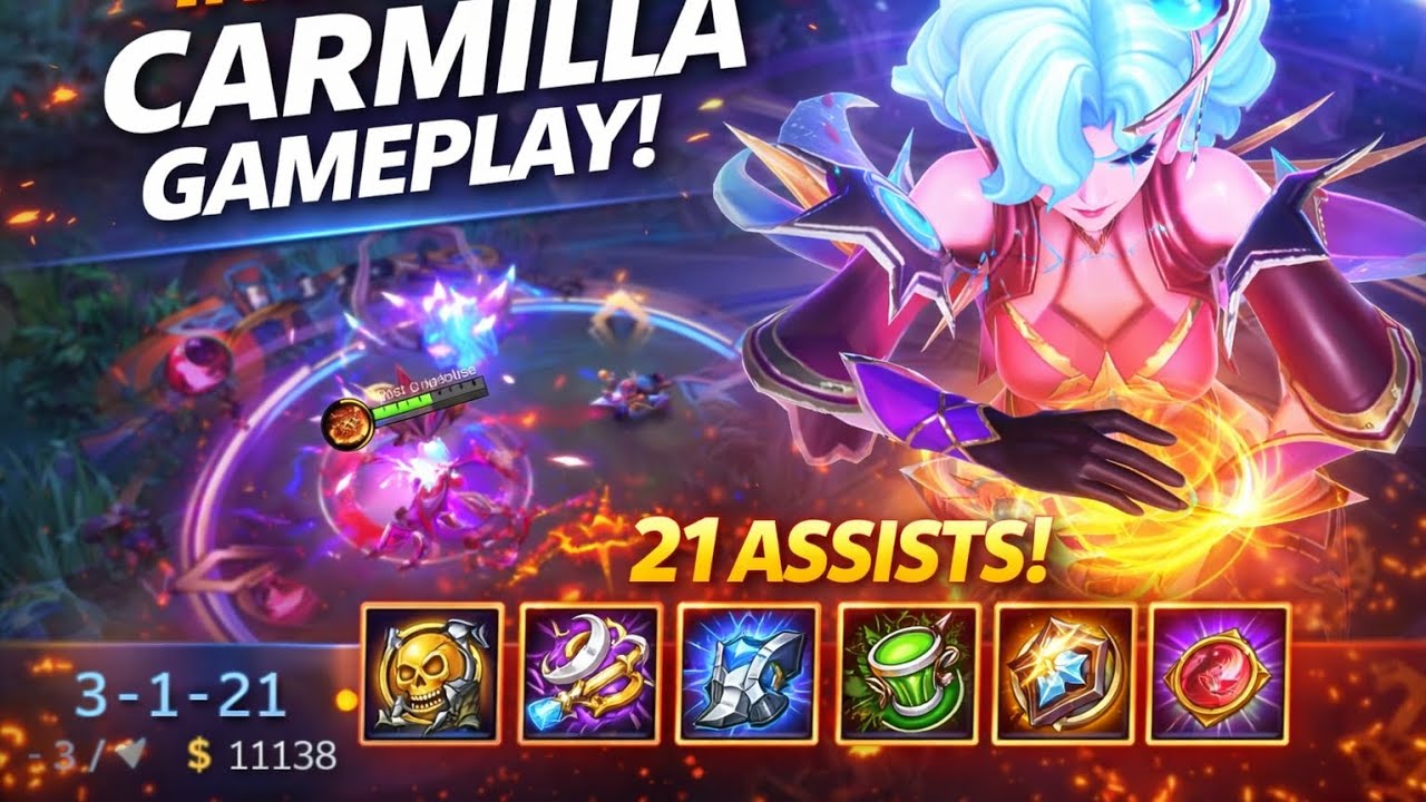 INSANE CARMILLA GAMEPLAY 😱 | 21 ASSISTS = UNSTOPPABLE SUPPORT!
