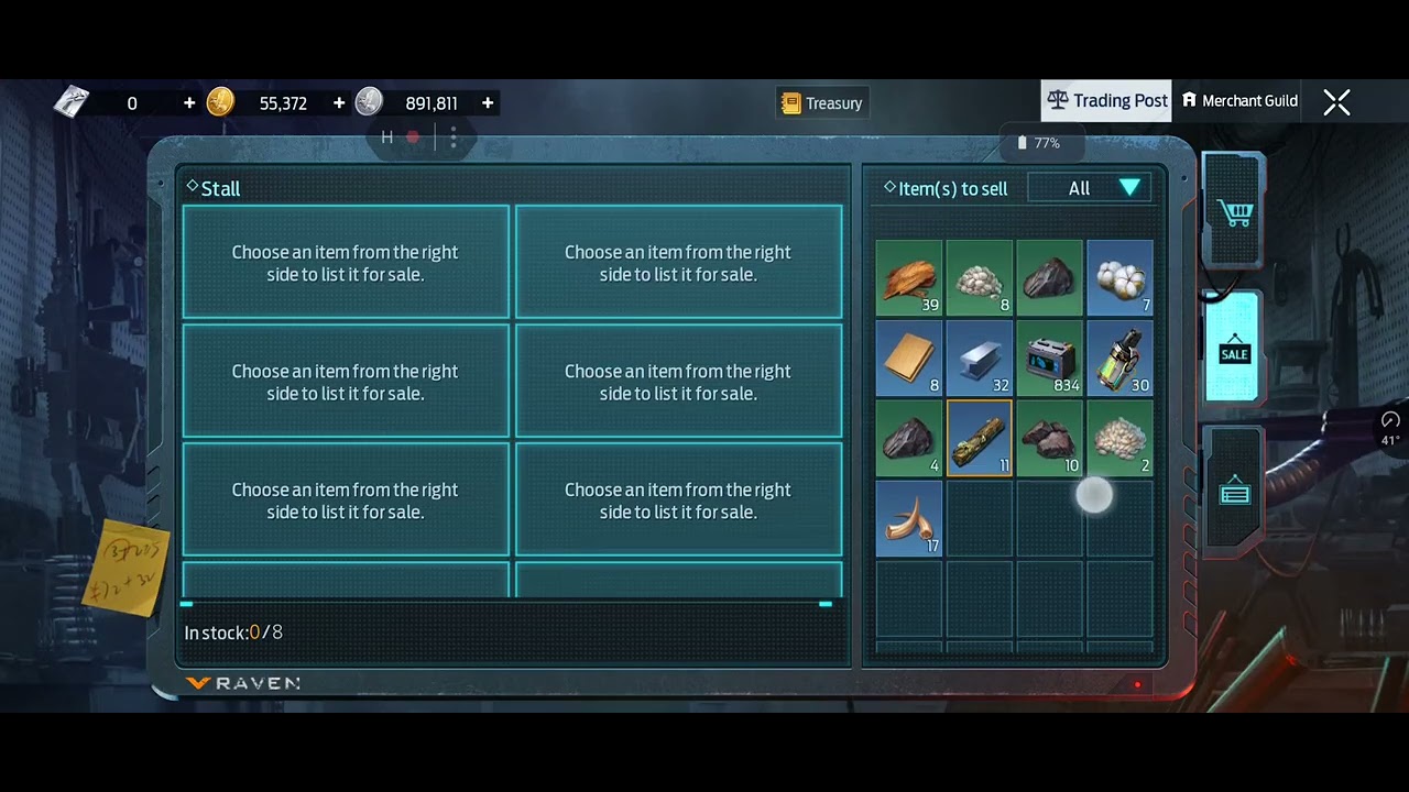 Tutorial Undawn. (How to sell items)