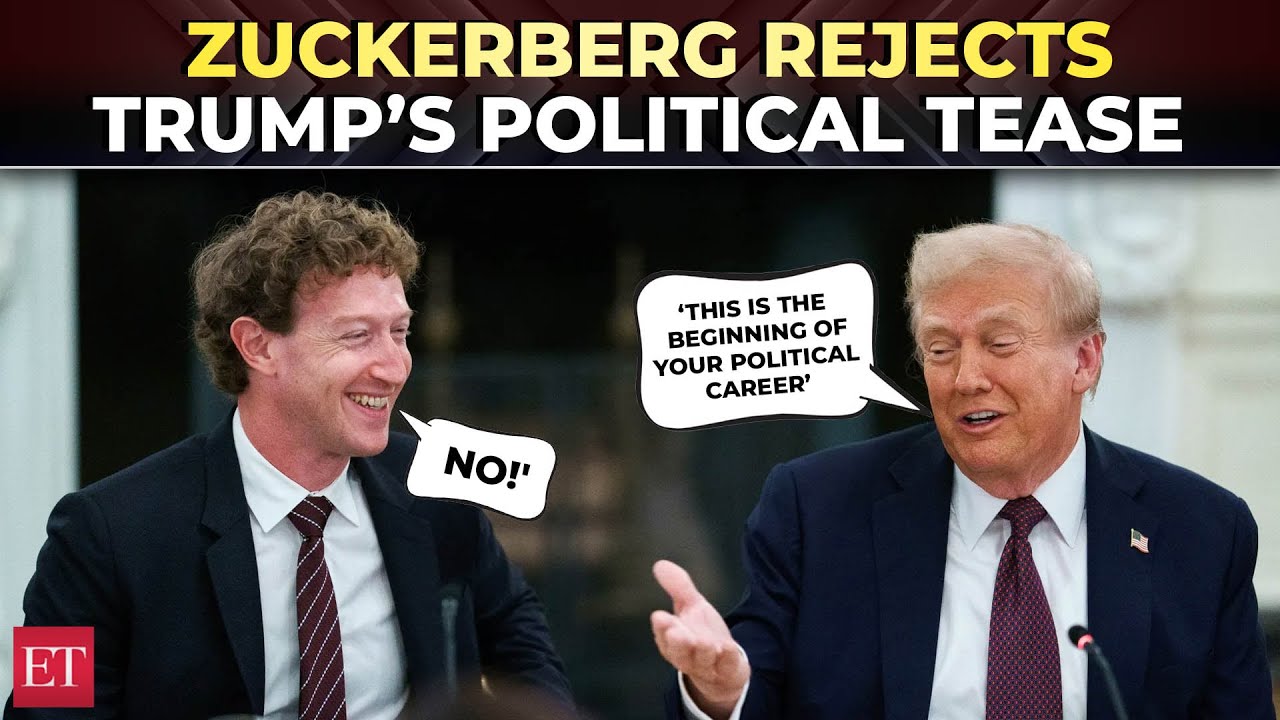 &lsquo;Political career?&rsquo;: Trump teases Zuckerberg, gets sharp &lsquo;no&rsquo; in viral White House moment