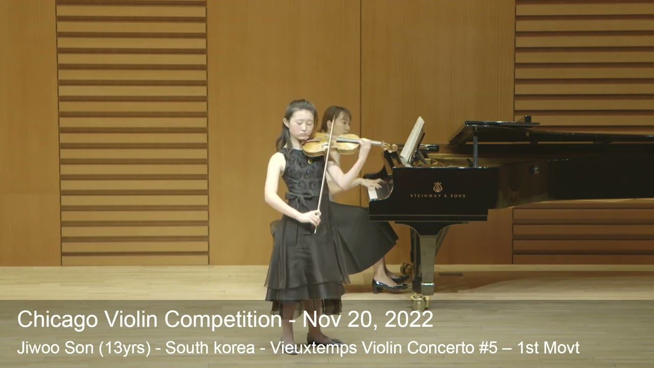 Chicago Violin Competition 2022 - LAUREATE - Jiwoo Son (13yrs) - South Korea -Vieuxtemps Concerto #5
