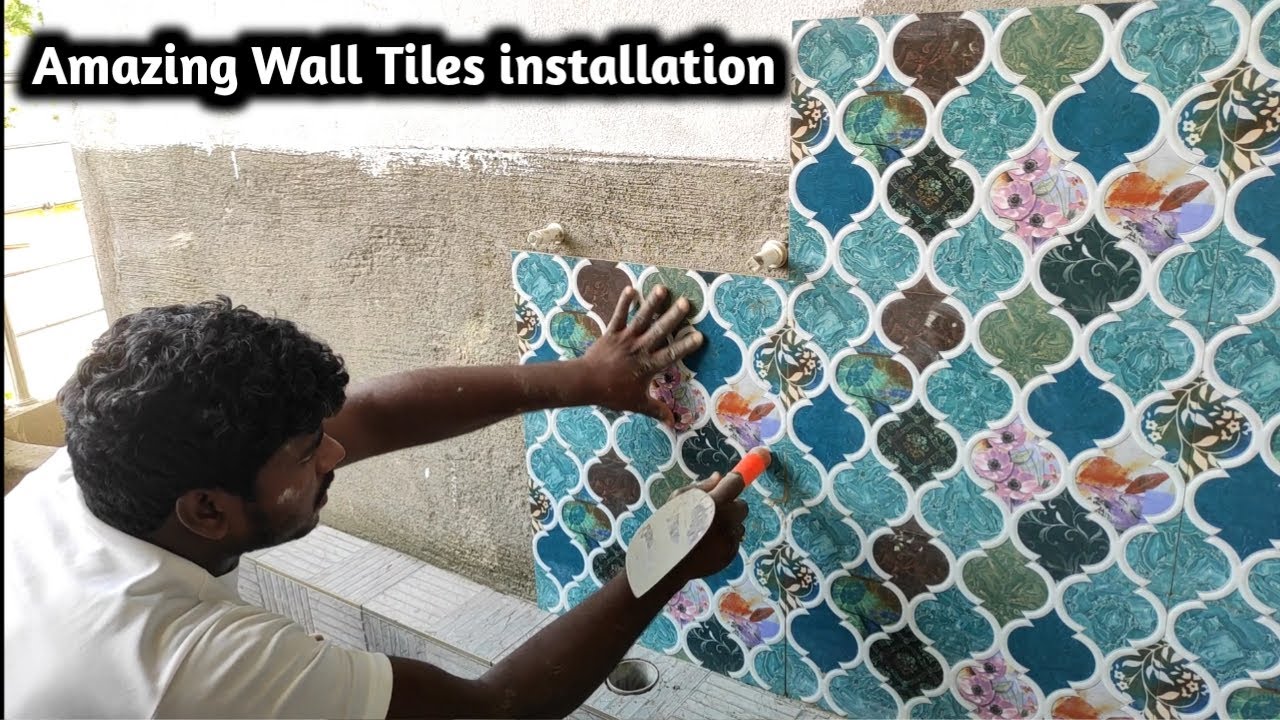 Amazing Wall Tiles installation - Raj M Bhadrak