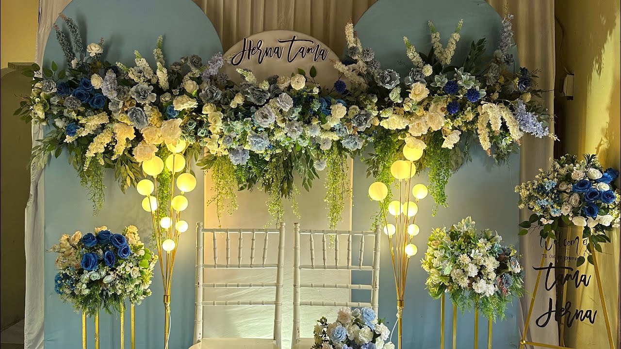 Tutorial dekorasi tunangan full setengah jam tanpa di cepatkan dari awal sampe akhir