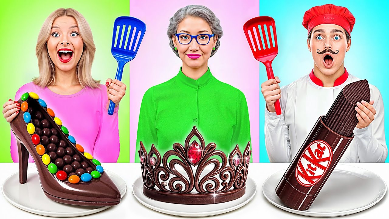 Кулинарный Челлендж: Я против Бабушки | Смешные Кулинарные Трюки от Candy DO