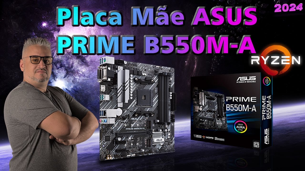 ASUS PRIME B550M-A 👉 A placa mãe Am4 B550 de entrada da ASUS !!!