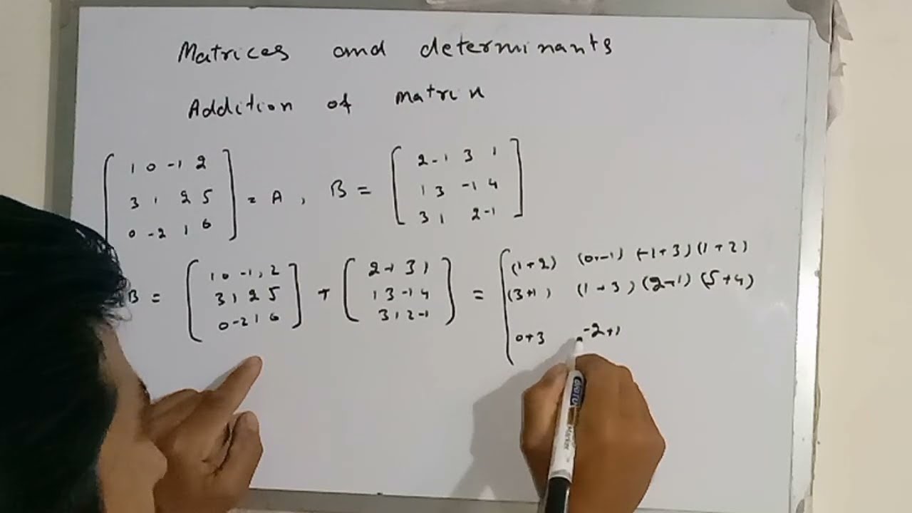 Addition of Matrices | Easy Method to Add Matrices in Mathematics