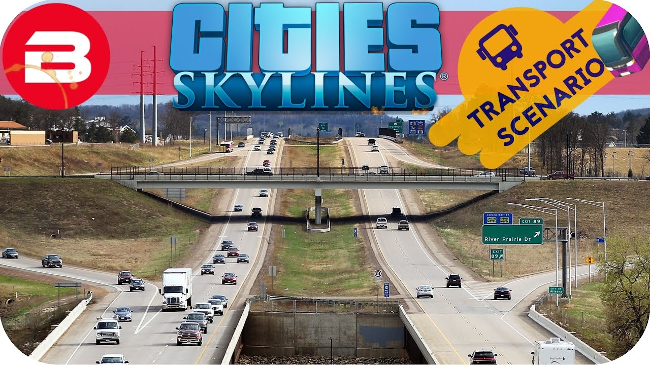 Cities Skylines Gameplay - HYPERSPACE BYPASS (Cities: Skylines TRANSPORT Scenario) #5