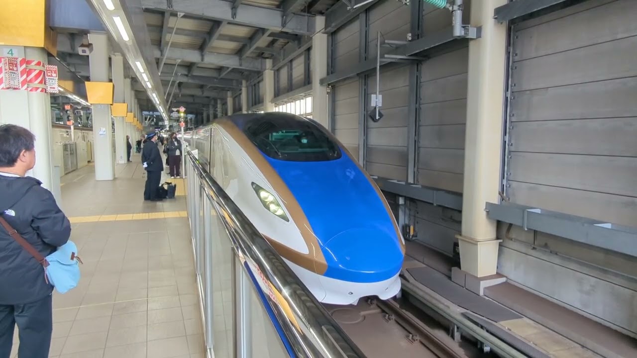 2026年3月20日北陸新幹線金沢(駅)11番のりば8530Eかがやき530号(長野·)東京行き停車中→発車 E7系F27編成運行(8581Eかがやき581号→)8530Eかがやき530号東京行き