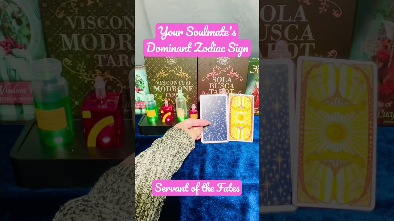 Your soulmate's dominant zodiac sign #pickacard #tarotreading #tarotpickacard #tarot #zodiacsigns