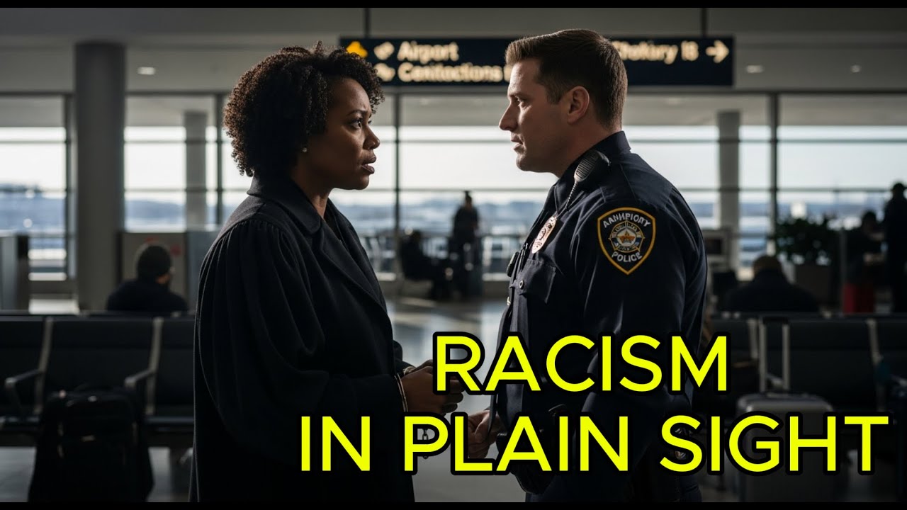 Racist Cop Humiliates a Black Female Judge in Handcuffs at an Airport on Christmas Eve...