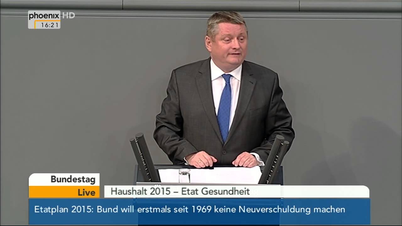 Bundestag: Hermann Gr&ouml;he zum Etat des Bundesgesundheitsministeriums am 09.09.2014