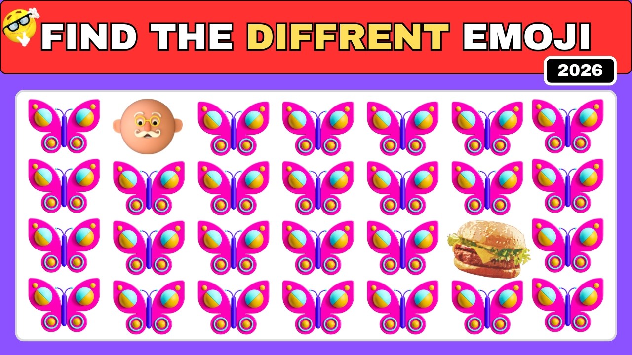Find The ODD One Out🤔 | Find the Different Emoji 😎🤣| Emoji quiz 2026 | @QuizGlobal52