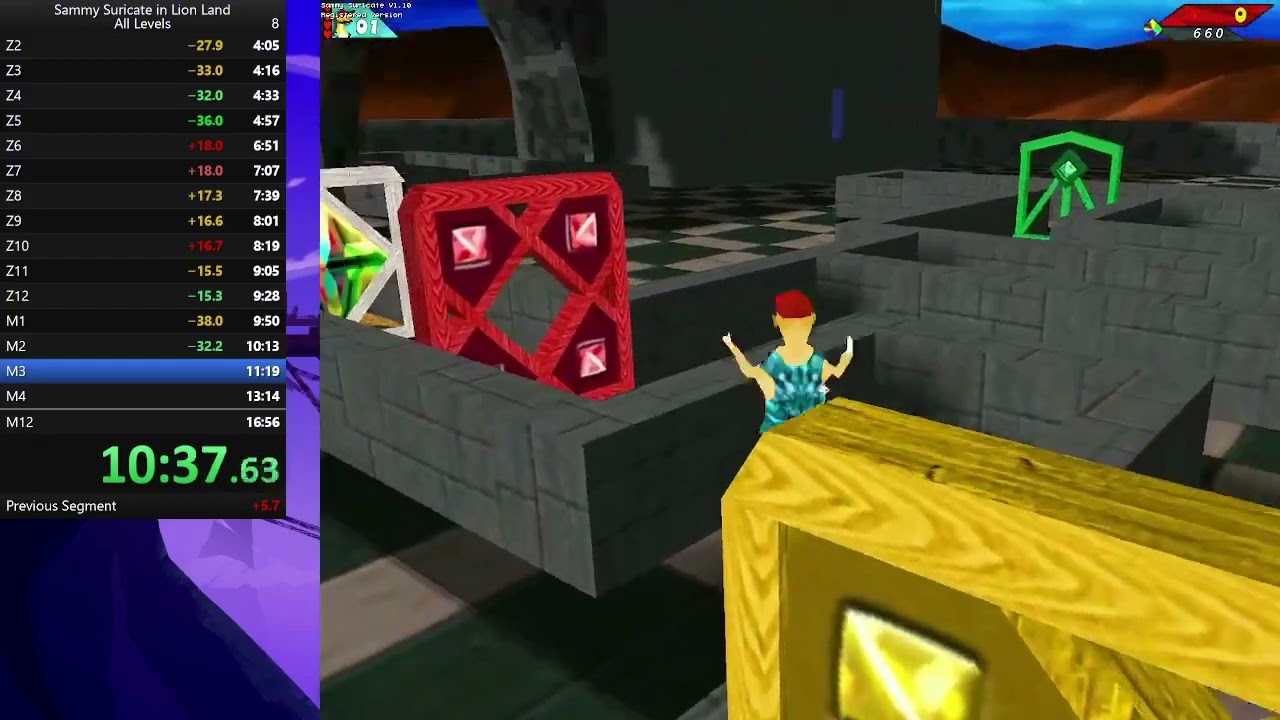 Sammy Suricate Speedrun - All Levels in 16:40