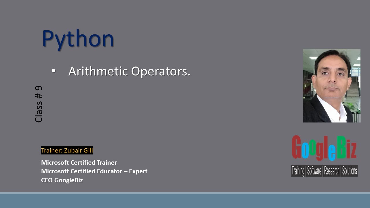09 Python Arithmetic Operators