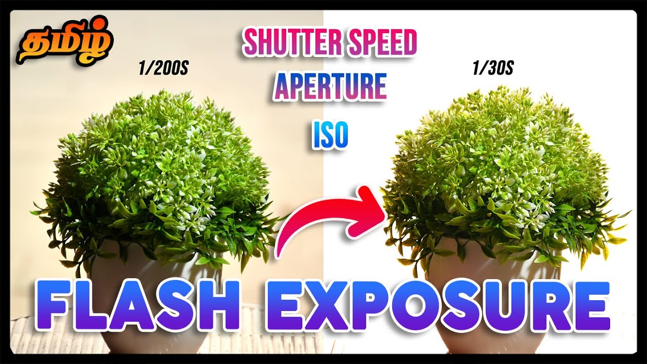 Flash Exposure - Shutter speed, Aperture, ISO - How it controls? தமிழ்