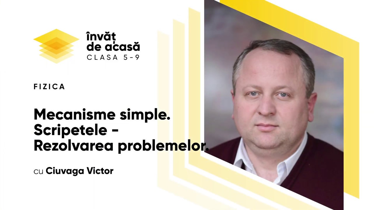 Fizica, clasa a VII-a, Mecanisme simple: Scripetele. Rezolvarea problemelor