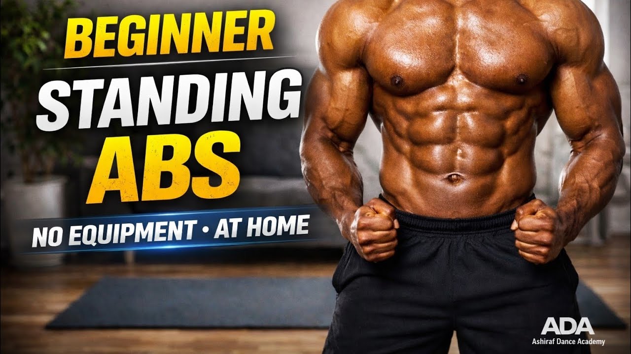 Beginner Standing Abs Workout at Home | No Equipment