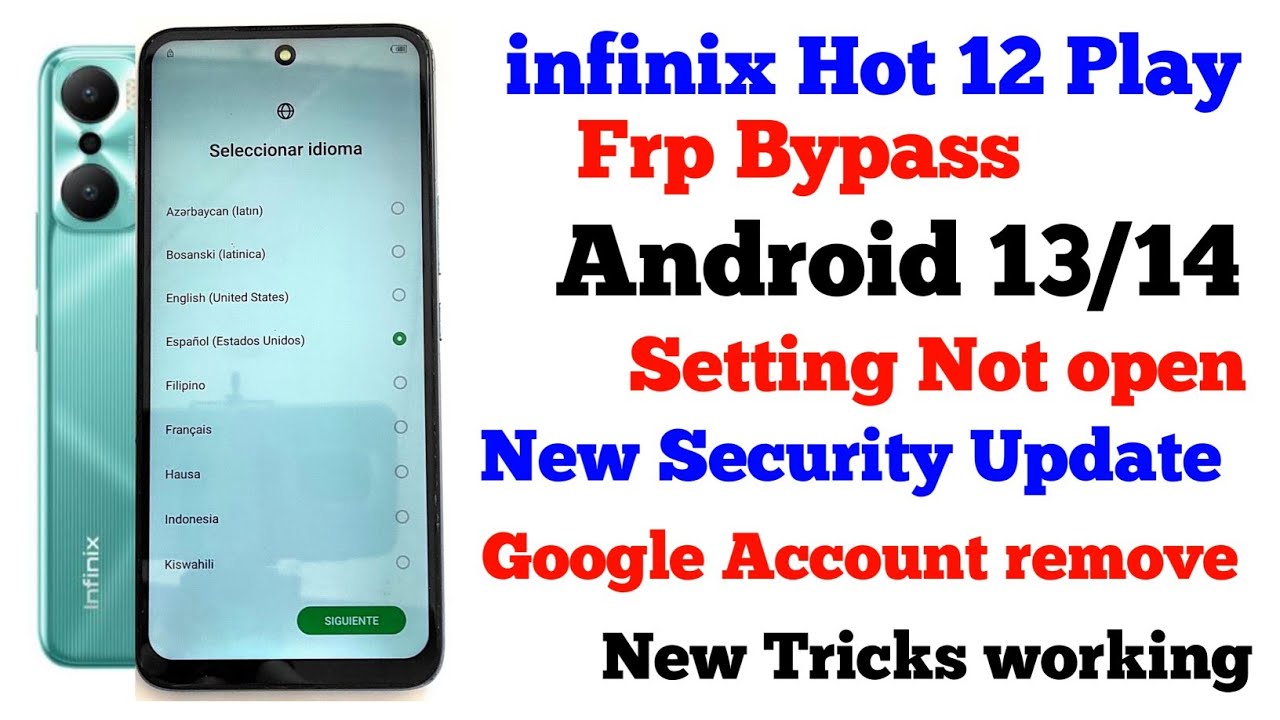 Infinix hot 20 Play (X6825) frp Bypass without pc | infinix hot 20 play frp bypass new trick 2025