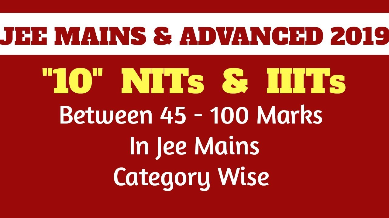 JEE Mains 2019 | 