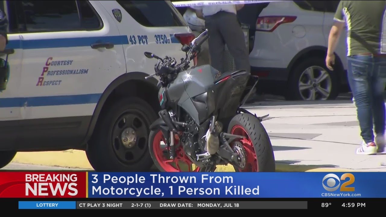 3 thrown from motorcycle in the Bronx, 1 killed