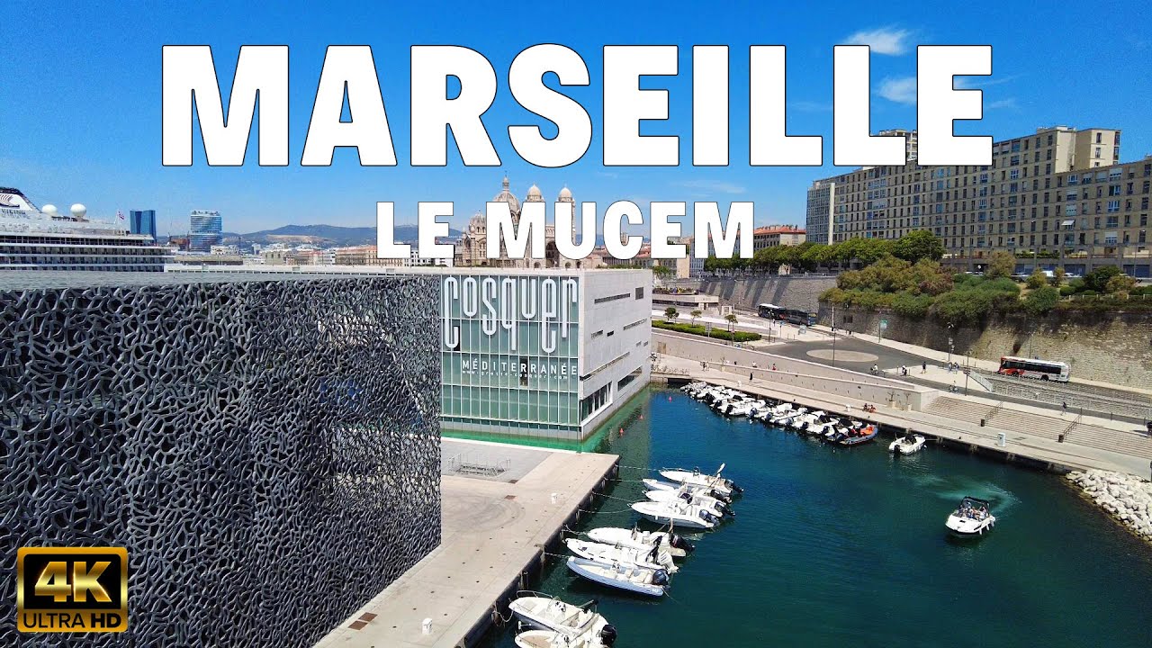[4K] 🇫🇷 Marseille, FRANCE - Walking around the Mucem