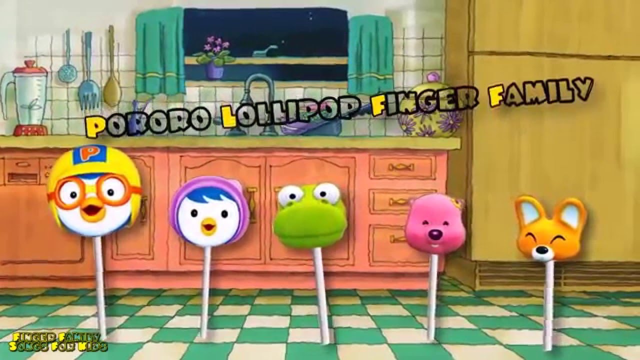 Pororo Lollipop Finger Family Song Nursery Rhyme