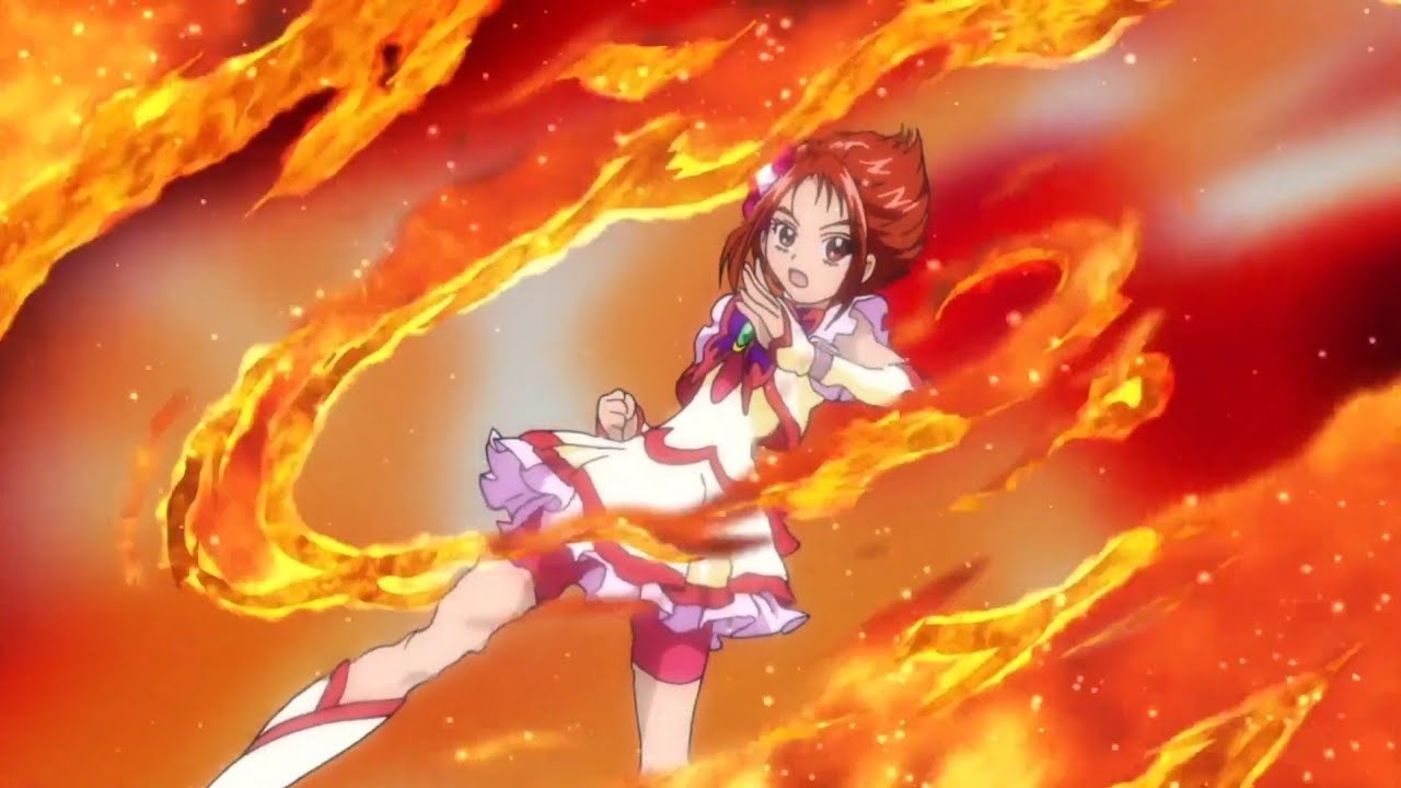 [1080p] Precure Metamorphose! (Cure Rouge Transformation)