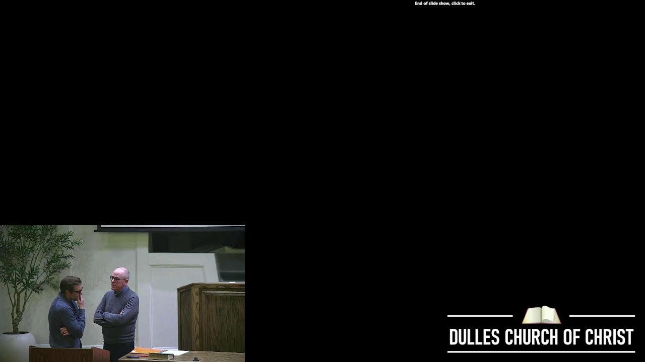 Dulles church of Christ Live Stream