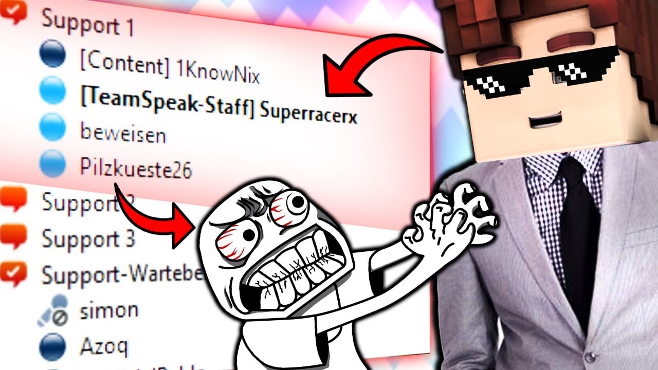 1 TAG als TEAMSPEAK SUPPORTER! Es eskaliert wegen doofen Fragen! 😲🤞
