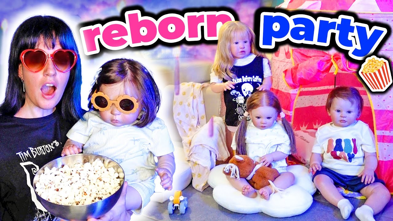 PIGIAMA PARTY in CASA NUOVA con Mati, Smarti, Danny e Lisi REBORN TODDLER | Night Routine speciale