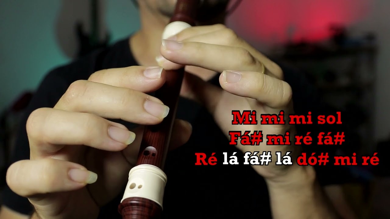 Noite Feliz Flauta Doce com Notas