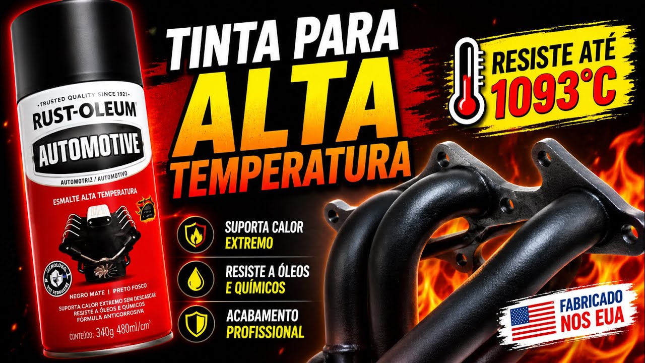 TINTA PARA ALTA TEMPERATURA DE ATÉ 1.093°C, SERÁ QUE FUNCIONA? MARCA AMERICANA #rustoleum