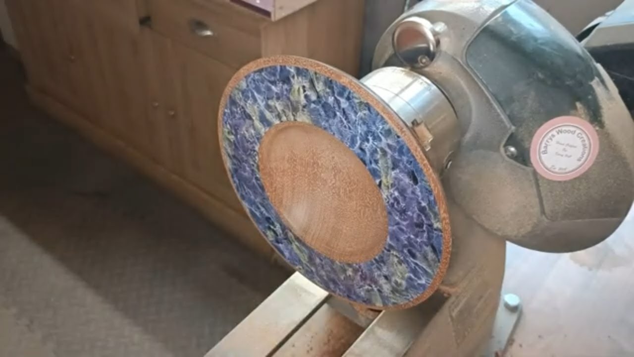 Eye-catching Sapele Bowl: A Stunning Pop Of Color!