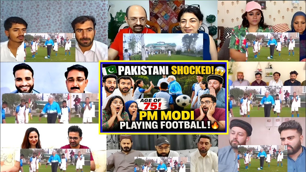 PAKISTANI SHOCKED! 😱 PM Modi Playing Football at Age 75! ⚽🔥 into the box....strikes...and goal !