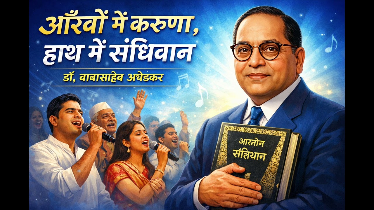 आँखों में करुणा, हाथ में संविधान | डॉ. बाबासाहेब अंबेडकर प्रेरणादायक गीत