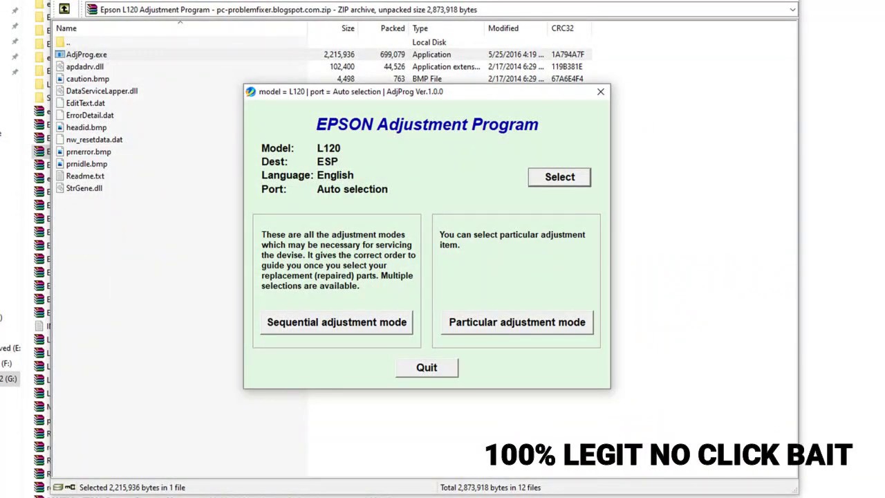 EPSON L120 ADJUSTMENT PROGRAM FREE DOWNLOAD