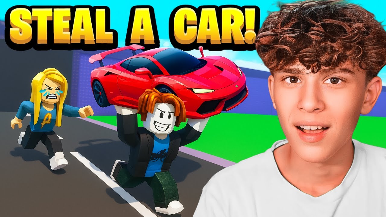 I Tried ROBLOX Steal A Car!