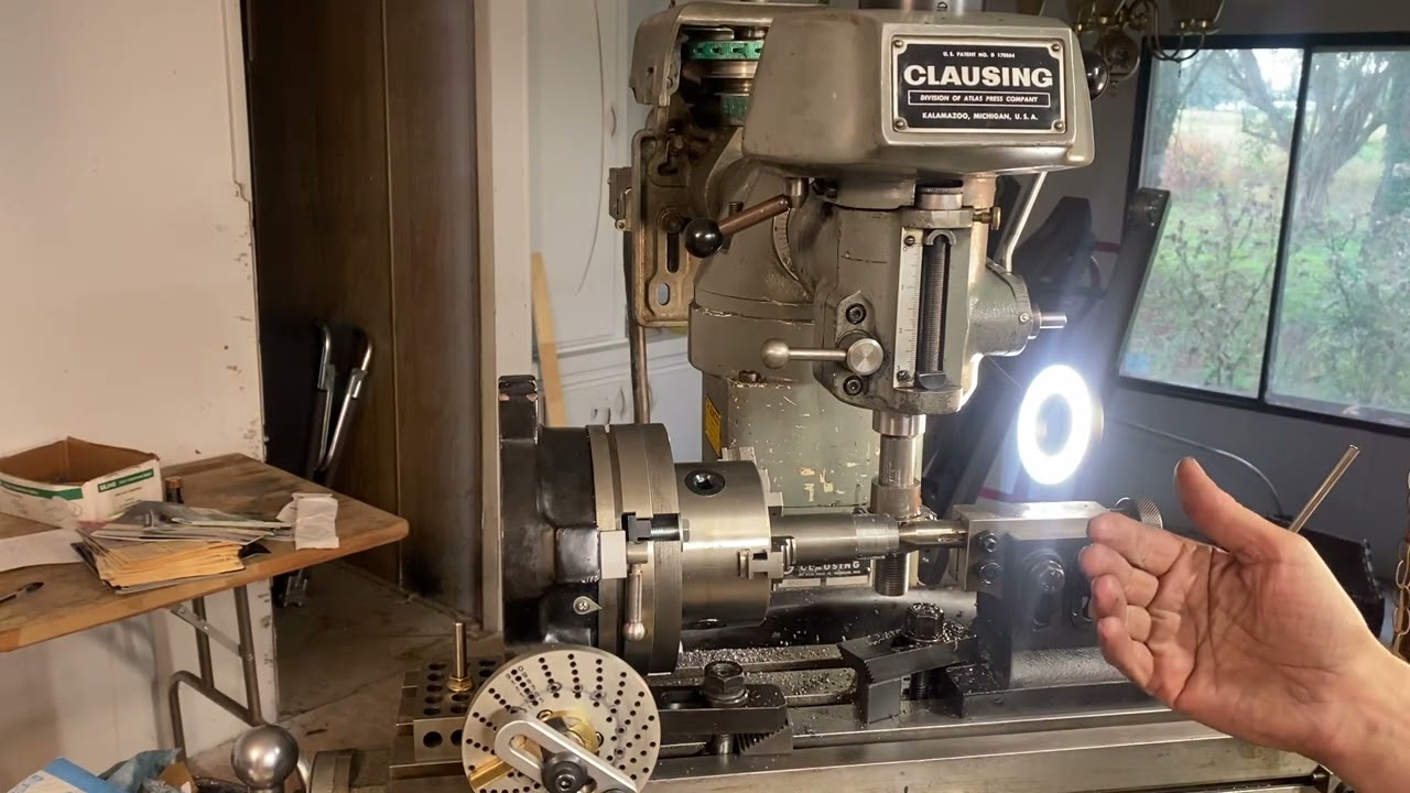 Making a gear on the Clausing 8520