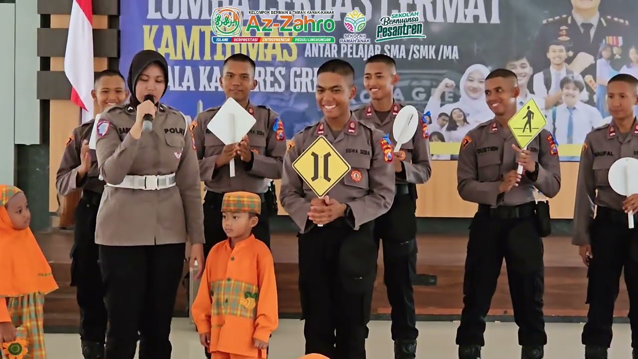 KB, TK AZ-ZAHRO go to POLRES GRESIK || Mengenalkan Unit Kepolisian dan Tugasnya Kepada Anak