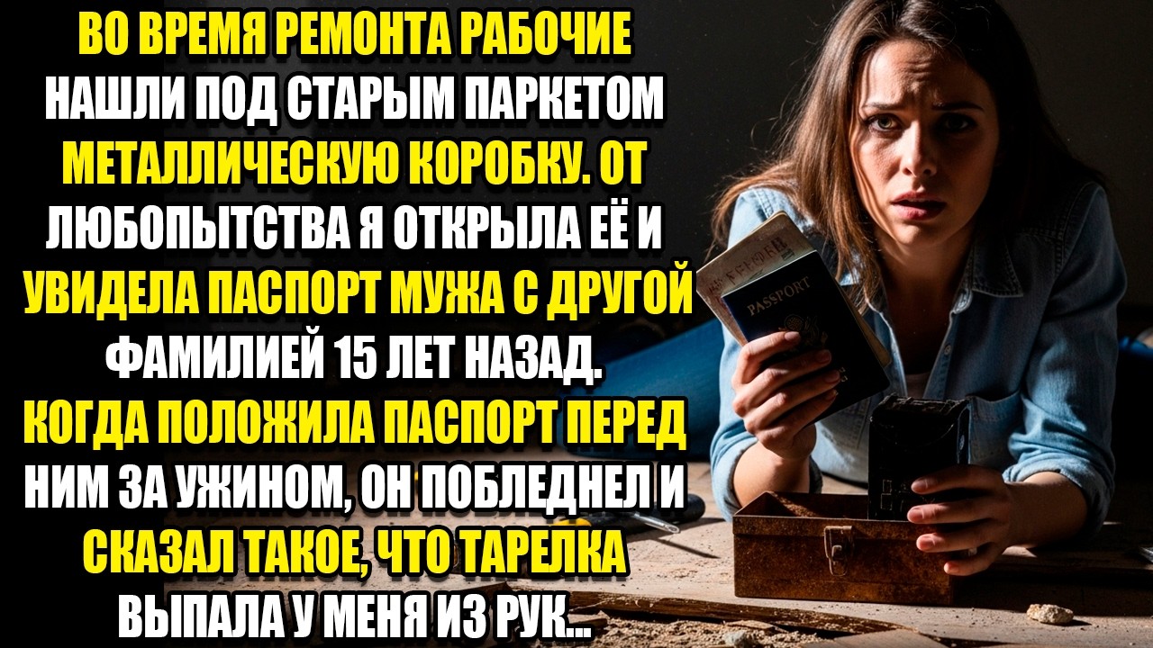 ВО ВРЕМЯ РЕМОНТА РАБОЧИЕ НАШЛИ ПОД СТАРЫМ ПАРКЕТОМ МЕТАЛЛИЧЕСКУЮ КОРОБКУ...