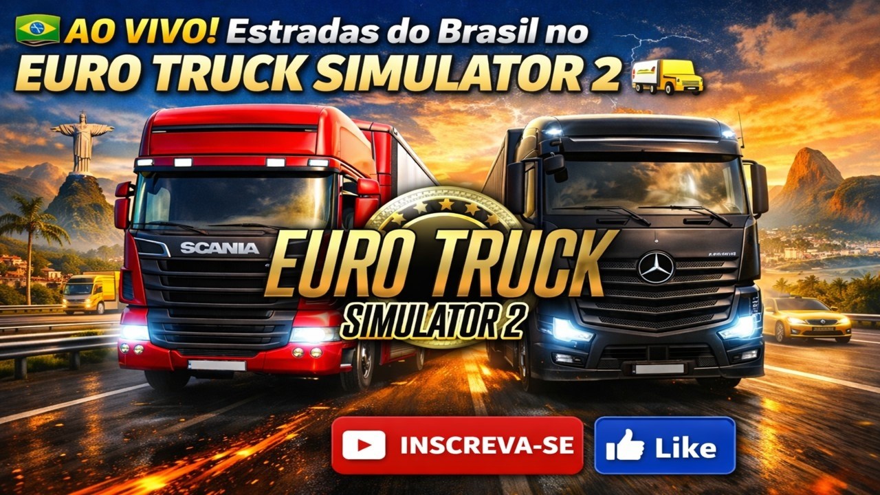 🇧🇷🚛 AO VIVO! Estradas do Brasil  Euro Truck Simulator 2  #AoVivo#LiveGaming#GameplayAoVivo#LiveETS2