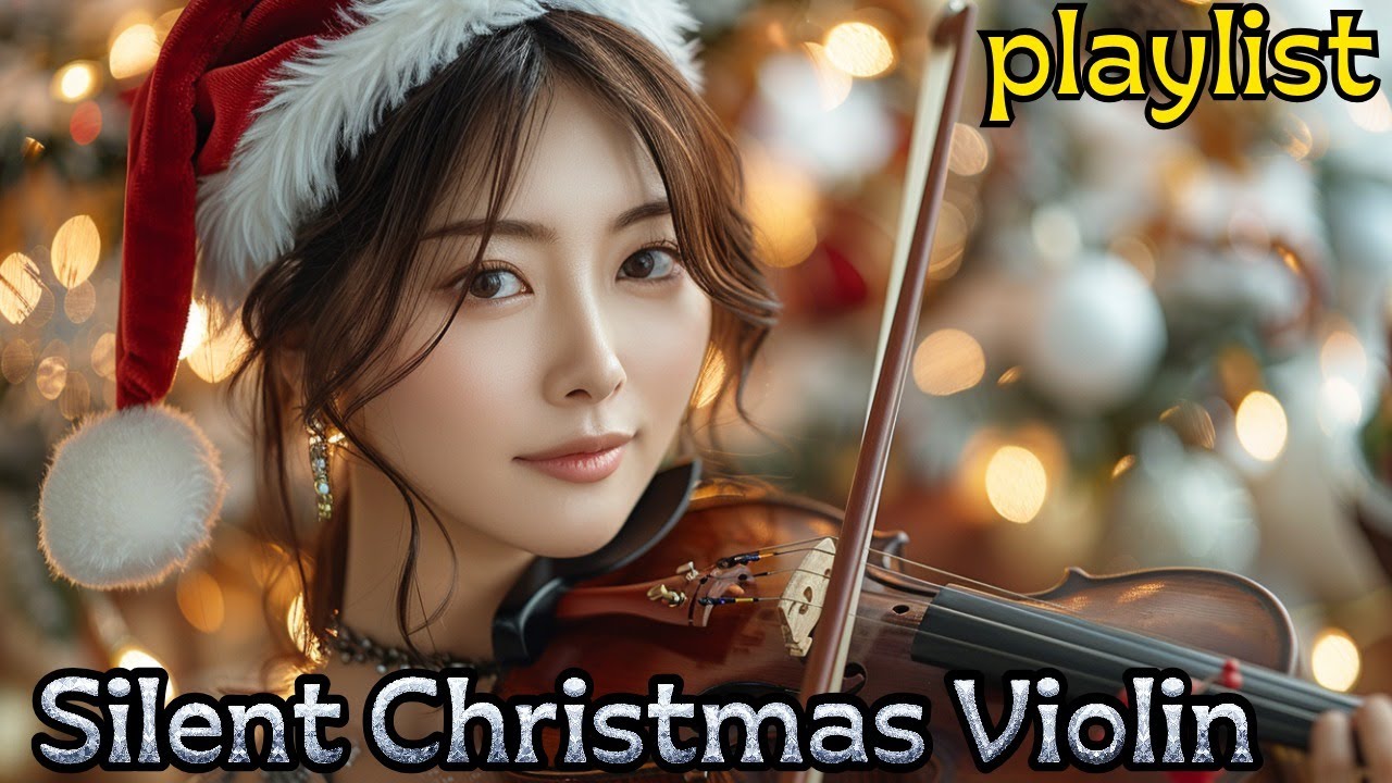 Silent Christmas Violin 🎻 / 크리스마스 감성 피아노 바이올린 연주곡 |/겨울 힐링 음악