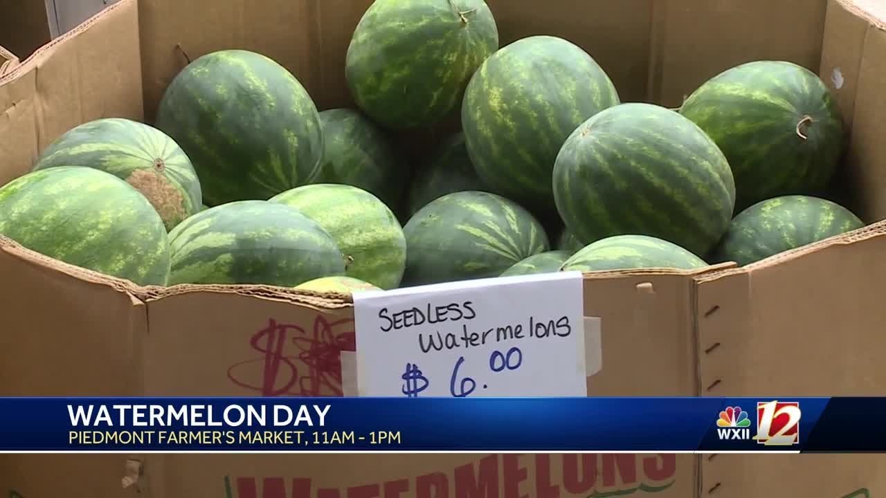 Friday is watermelon day at the Piedmont Triad Farmers Market