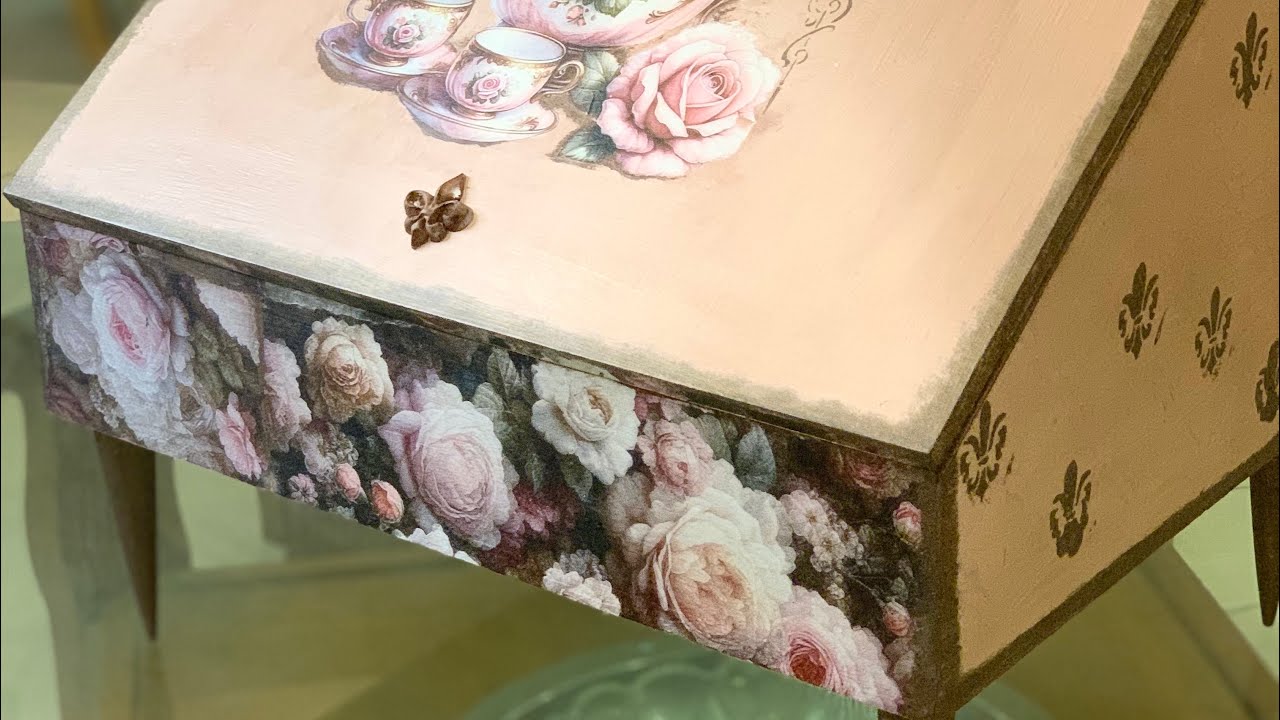 Bread Box Makeover | Chalk Paint & Decoupage Transformation | Nostalgia Nest Furnishes