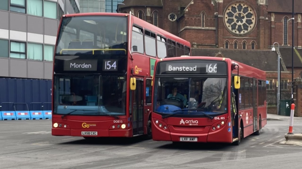 Go ahead London Bus Route 154@DOE13/LX58 CXC (Croydon → Mordon)
