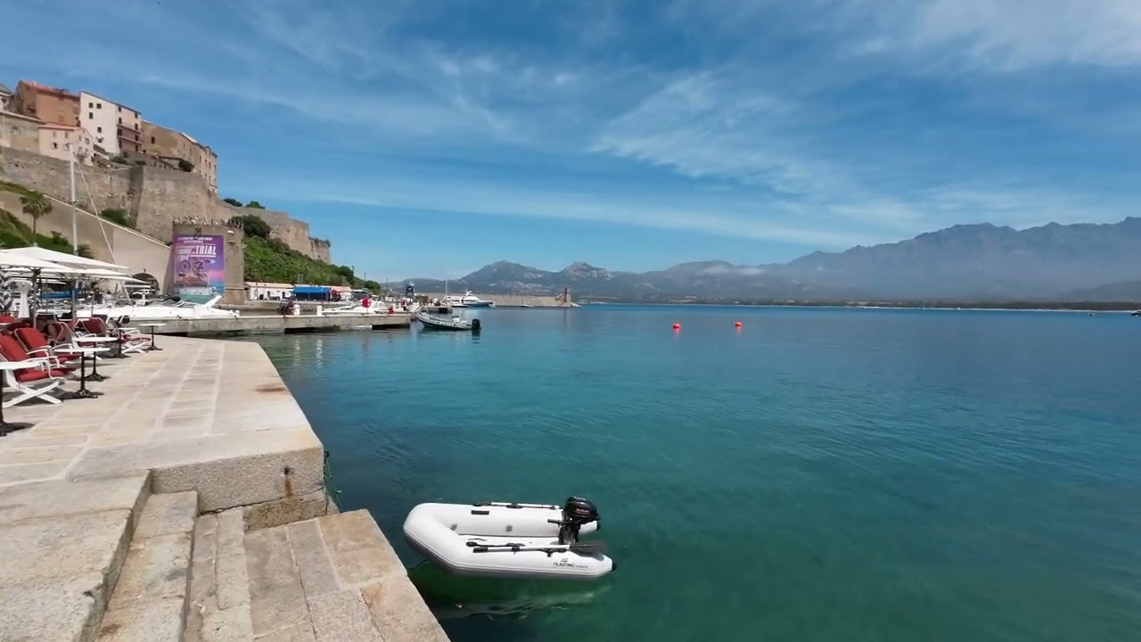 Calvi, Corsica - town centre, shops and harbour