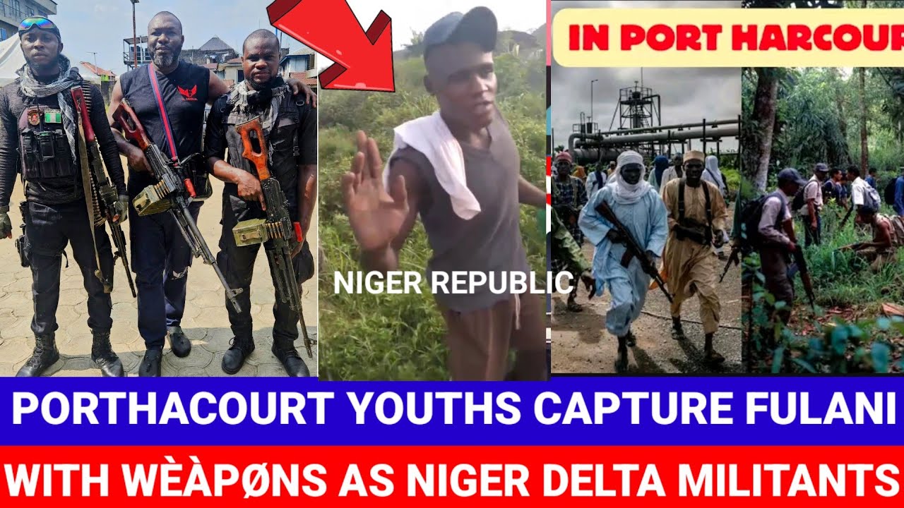Молодежь Портакорта захватила мужчину из племени фулани с оружием, боевиков из дельты Нигера