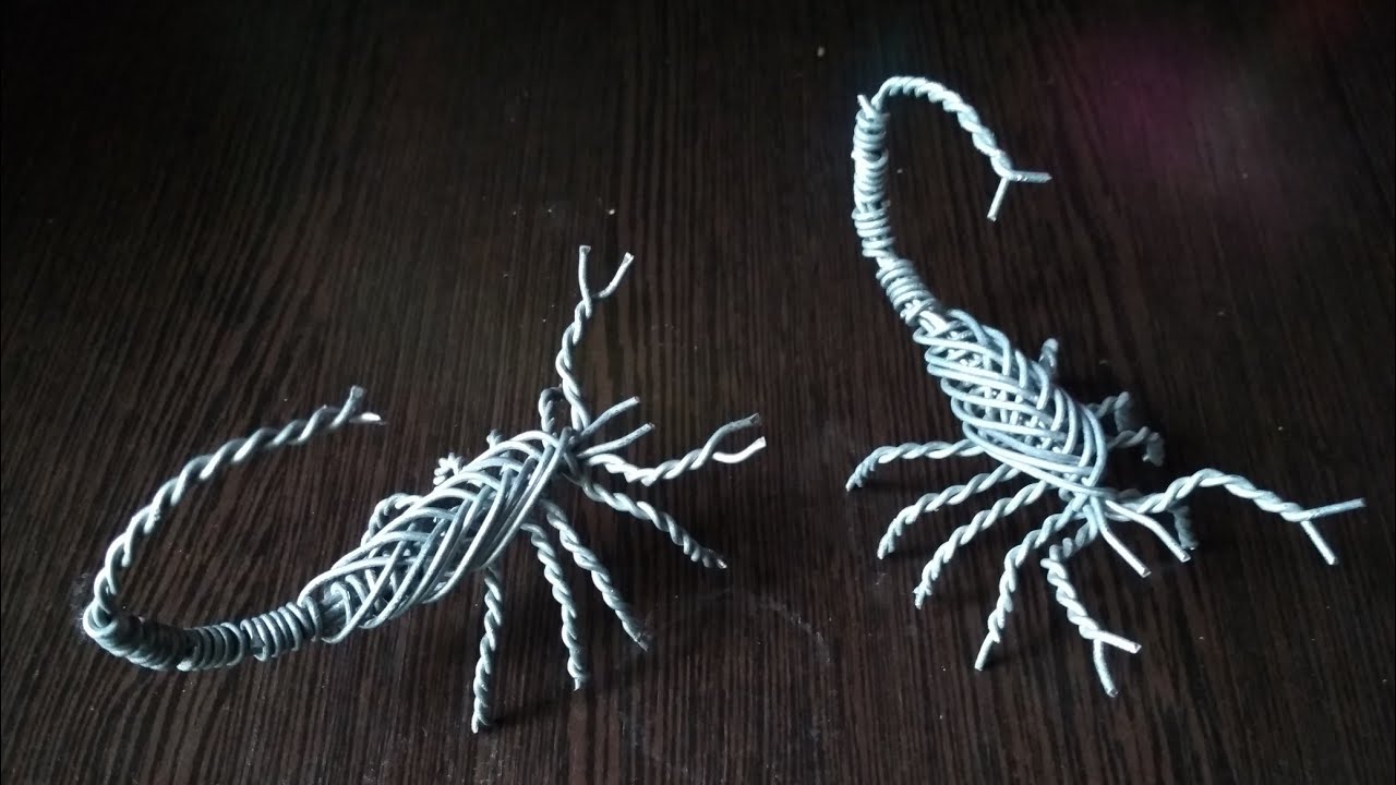 СКОРПИОН ИЗ ПРОВОЛОКИ..