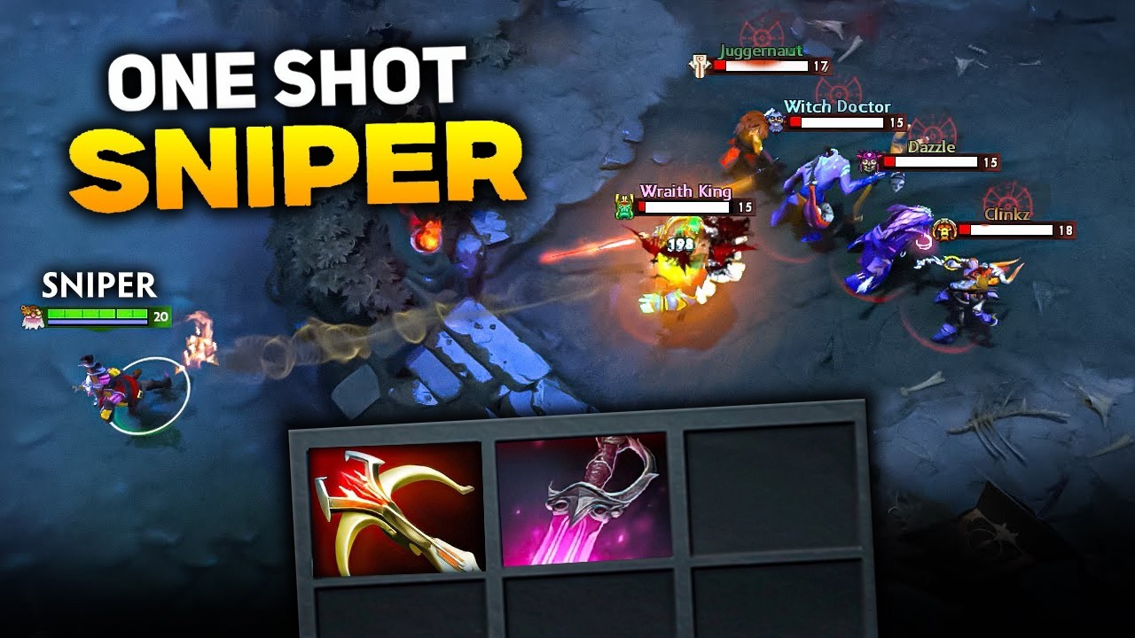 Sniper Khanda + Deadalus 33Kills Insane One Shot Dota 2