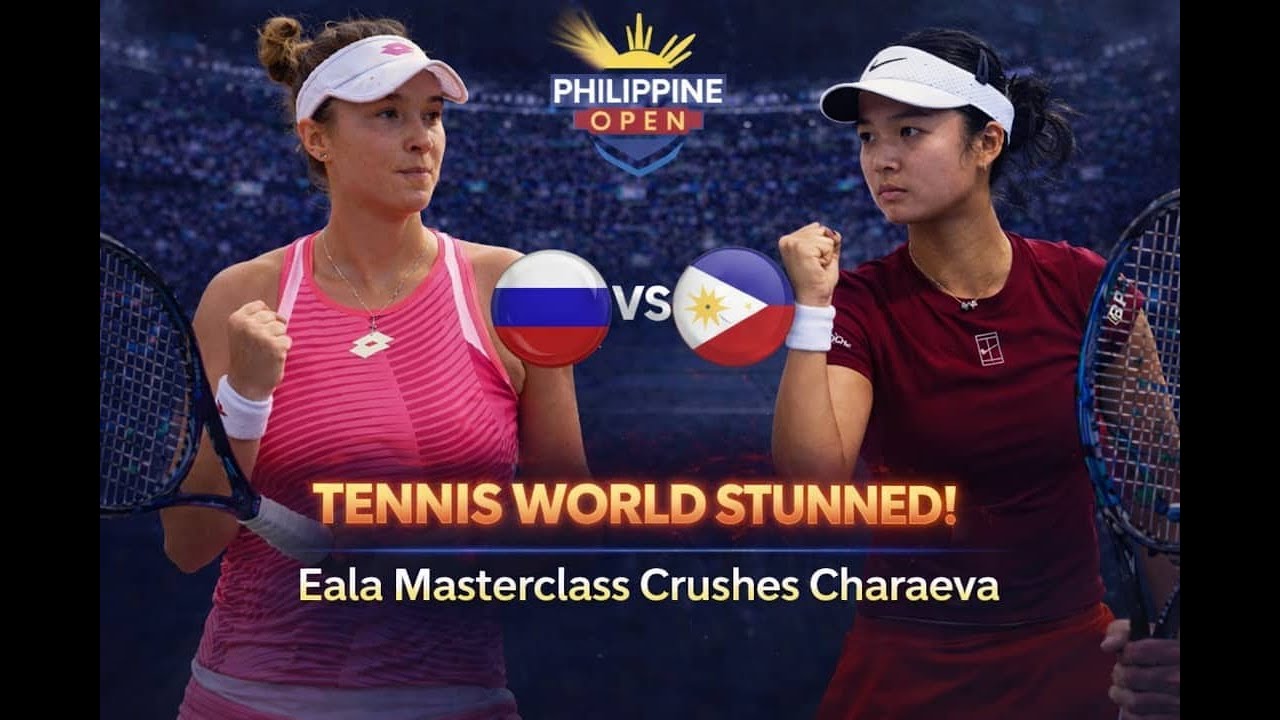 Breaking: Tennis World Stunned! Alex Eala’s Masterclass Crushes Alina Charaeva at Philippine Open